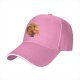Black Baseball Cap with Anime Character Sunset Graphic