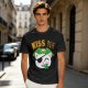 Kiss Me Pirate Cat Shamrock Graphic T-Shirt
