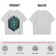 Olive T-Shirt With Blue Beholder Monster Graphic Print