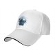 Black baseball cap with bat and full moon gothic graphic