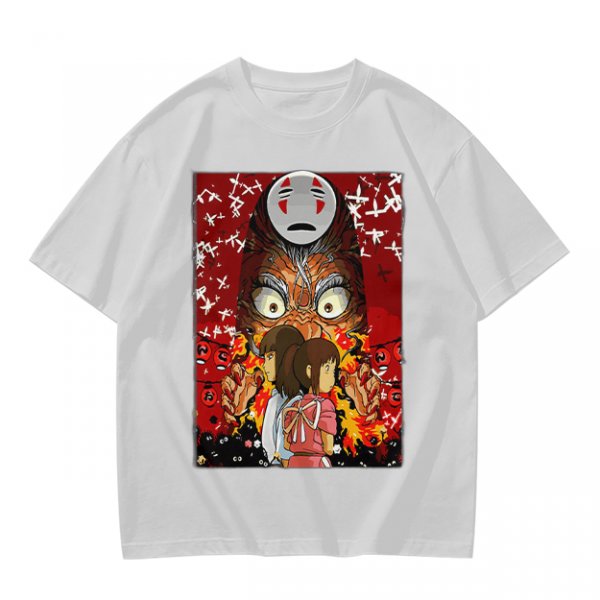 Spirited Away No Face and Chihiro Graphic Tee