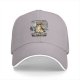 Black baseball cap with beagle dog coffee pun graphic