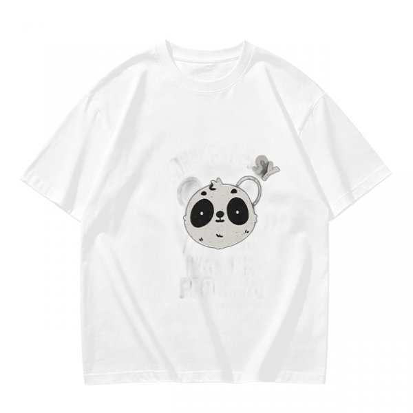Olive Green T-Shirt With Cute Panda Bomb Graphic Print