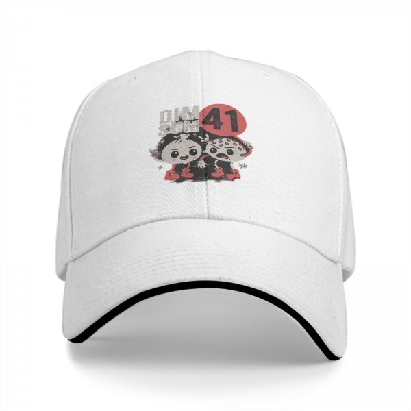 Black baseball cap with Dim Sum 41 cartoon dumpling characters