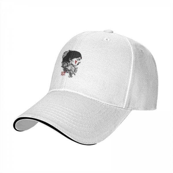 Black baseball cap with warrior woman profile graphic