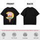 Olive T-Shirt With Melting Ice Cream Ghost Graphic Design