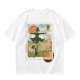 Howl's Moving Castle Stamp Graphic Olive T-Shirt