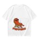 Olive T-shirt with Relaxed Cartoon Chili Pepper Wearing Sunglasses and Peppers Text