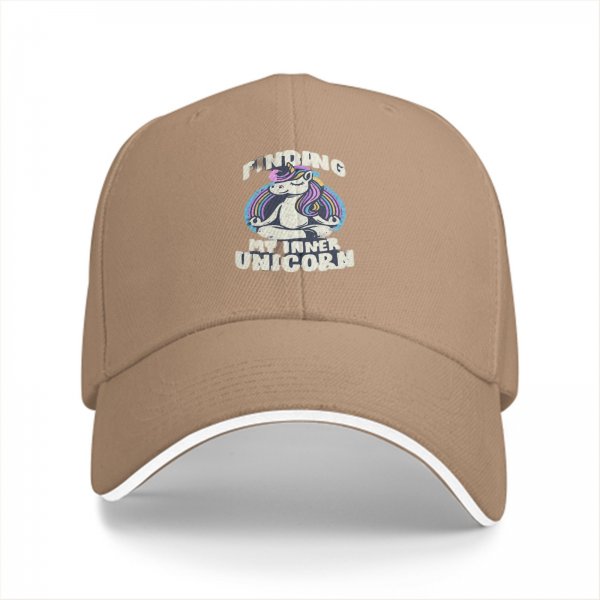 Finding My Inner Unicorn Black Baseball Cap