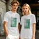 Olive Christmas T-Shirt With 'Let's Get Baked' Gingerbread Man Print