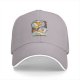 Black baseball cap with sleeping dreamer graphic print