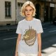 Olive Green T-Shirt With Illustrated Noodle Bowl Print