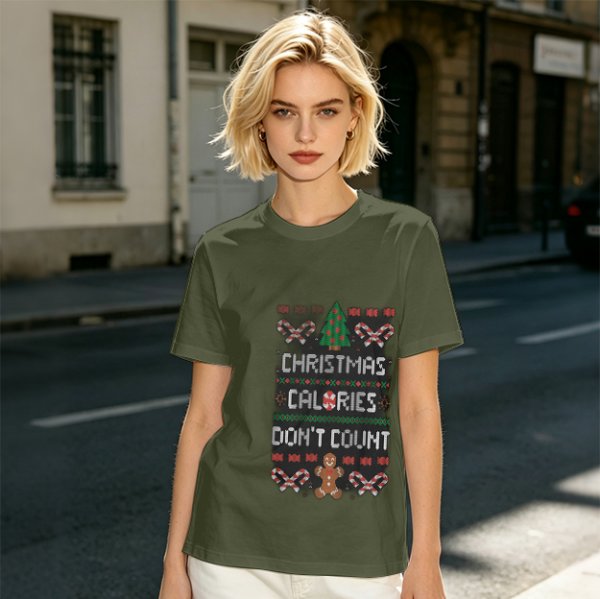 Christmas Calories Don't Count Ugly Christmas T-Shirt