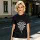 Olive Green T-Shirt With Detailed Fantasy Crest Graphic