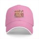 Black Baseball Cap with Cute Kawaii Supermarket Graphic Print