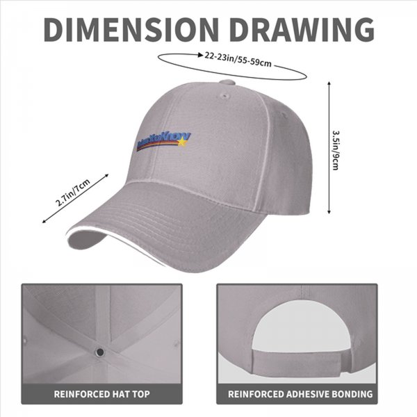 Black baseball cap with 'The Less You Know' retro graphic