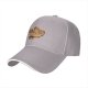 Black Baseball Cap with Ramen Bowl Graphic Print