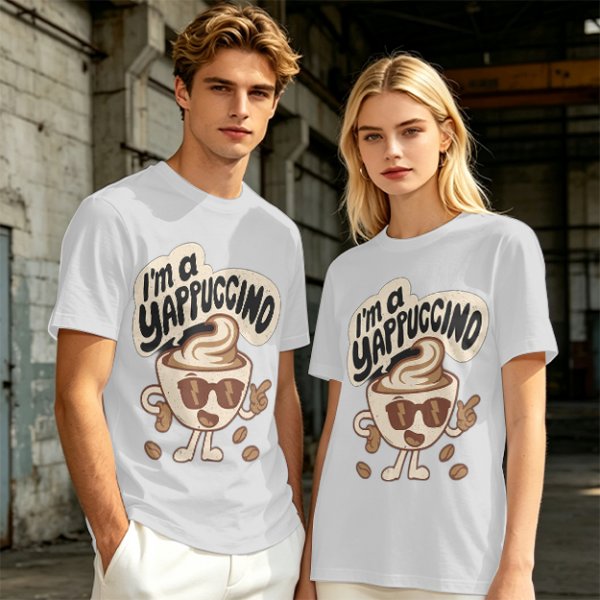 I'm a Yappuccino Coffee Cup Character Graphic T-Shirt