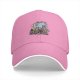 Black Baseball Cap with One Piece Straw Hat Pirates Ship Print