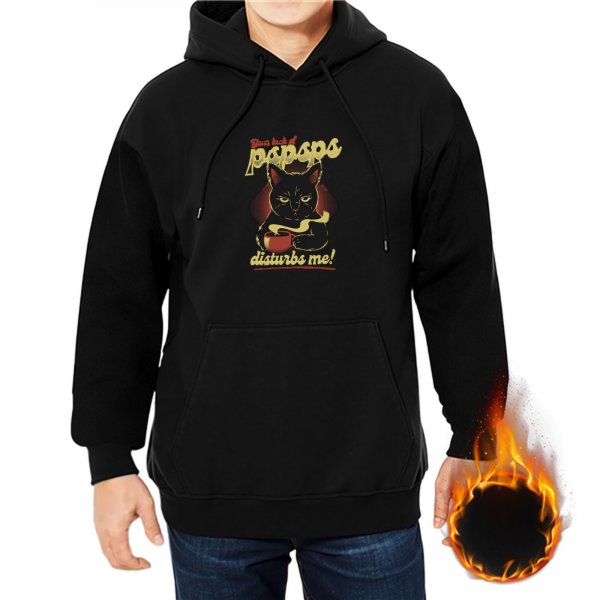Black Cat 'That Look Disturbs Me' Graphic Hoodie