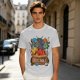 Olive Dungeons and Dragons Dice Bag Let's Roll Graphic T-Shirt