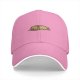 Black Baseball Cap with Sleeping Pug Graphic Design