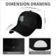 Black baseball cap with anime forest spirit graphic print
