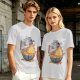 Howl's Moving Castle Calcifer Ramen Graphic T-Shirt