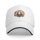 Black baseball cap with No-Face spirit floral wreath print