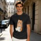 Olive T-Shirt With Cute Hamster In Paper Bag Print