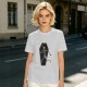 Olive t-shirt with skeleton running from starry coffin graphic