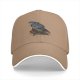 Black Baseball Cap With Wizard Owl Art Print