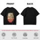 Olive graphic tee with ramen bowl and stuck jar print