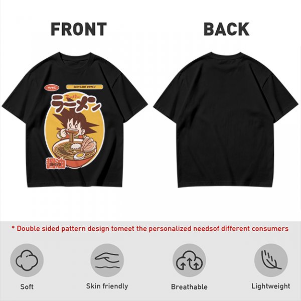 Olive Anime Ramen Graphic T-Shirt