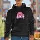 Black Hoodie With Red Panda Existential Ready Graphic