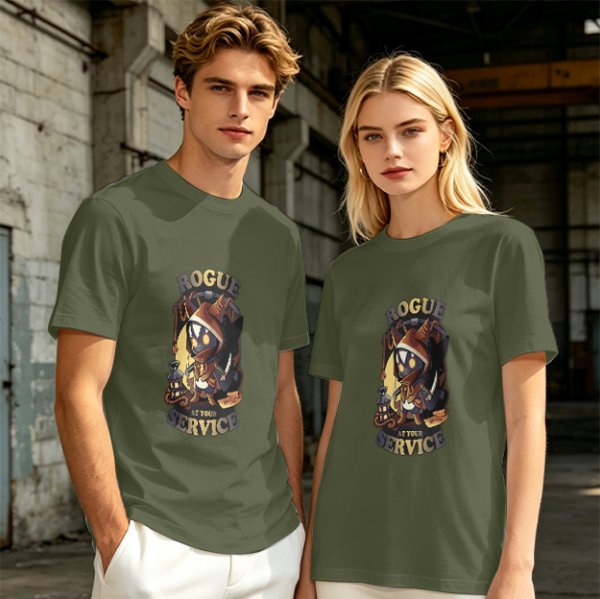 Rogue At Your Service Chibi Character Graphic T-Shirt