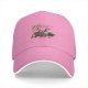 Black Baseball Cap With Fantasy Beast Graphic Print