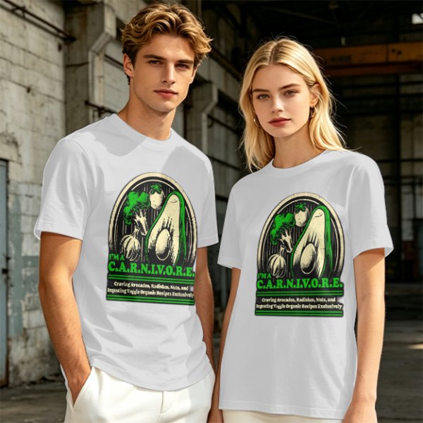 I'm a Carnivore Funny Vegetable Graphic T-Shirt