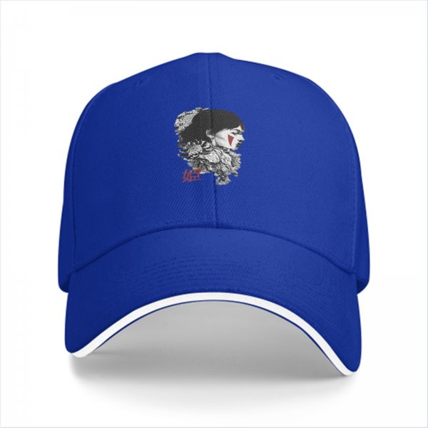 Black baseball cap with warrior woman profile graphic