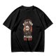 Olive t-shirt with grim reaper graphic and provocative text