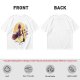 Olive t-shirt with witch flying on broom against full moon
