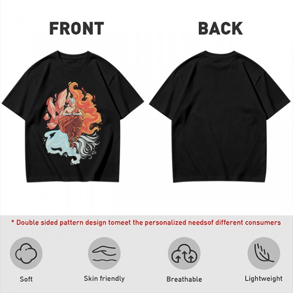 Avatar Aang Element Bending Graphic T-Shirt