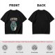 Olive green graphic t-shirt with grumpy cat holding New Year's resolutions