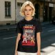 Olive T-shirt with Fast Food Themed Street Fighter Style Fight Artwork
