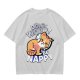 Olive T-Shirt with Don't Worry Be Nappy Sleeping Cat Graphic