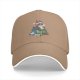 Black Baseball Cap With Christmas Totoro Family Graphic