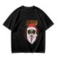 Olive T-Shirt with Kriss Santa Rock Band Graphic Print
