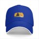 Black Baseball Cap with Cat and Shiba Inu Graphic Print