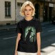 Olive T-Shirt With Spooky Witch Silhouette Halloween Graphic