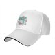 Black Baseball Cap with Cute Cartoon Juice Box Character Print